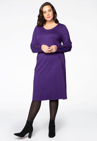 Dress INTERLOCK pockets - purple - #2