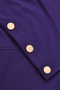 Dress INTERLOCK pockets - purple - #5