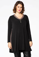 Tunic DOLCE wide bottom zip - black  - #1