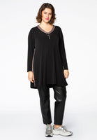 Tunic DOLCE wide bottom zip - black  - #2