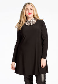 Tunic DOLCE wide bot leopard - black - #1