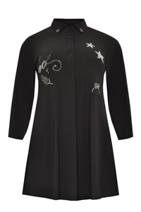 Tunic DOLCE beaded - black - #4