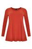 Tunic DOLCE flare long sleeve - orange 