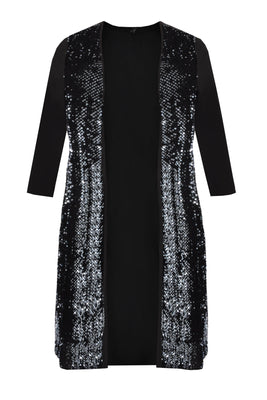 Cardigan SEQUINS - black  - #4