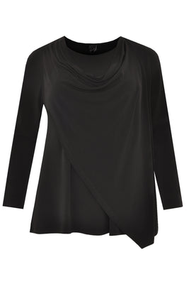 Tunic DOLCE zipped overlay - black  - #4