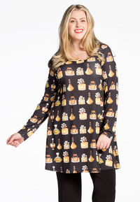Tunic wide bottom PERFUME - black - #1