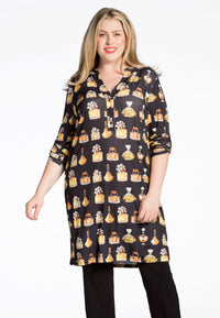 Tunic grandad collar PERFUME - black - #1