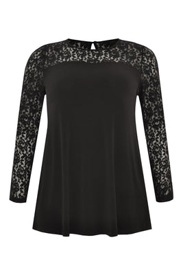 Tunic DOLCE flare lace - black  - #4