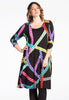 Dress NEON CHAINS A-line - black 