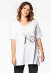 Tunic flare bicycle - white 