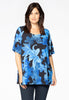 Tunic flare ORCHIDEE - blue