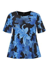 Tunic flare ORCHIDEE - blue - #4