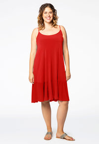 Dress spaghetti straps DOLCE - red - #2