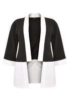 Cardigan-jacket colourblock - black - #4