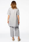 Tunic wide bottom LINEN - grey - #3