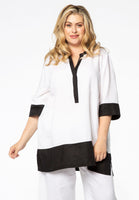 Tunic colourblock LINEN - black - #1