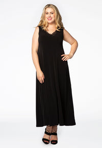 Dress lace v-neck DOLCE - black - #2