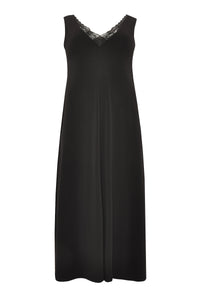 Dress lace v-neck DOLCE - black - #4