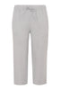 Trousers cropped LINEN - grey  - #4