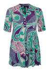 Tunic wide bottom SWIRL - purple - #4
