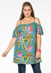 Tunic off shoulder HAWAII - multi