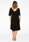 Dress double v-neck DOLCE - black - #3