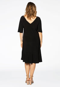 Dress double v-neck DOLCE - black - #3