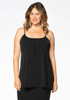 Singlet flare spaghetti DOLCE - black - #1