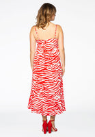 Dress spaghetti ZEBRA - red  - #3