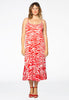 Dress spaghetti ZEBRA - red  - #2