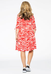 Dress frill ZEBRA - red - #3