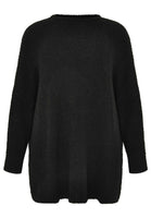 Pullover wide TEDDY - black  - #4