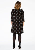 Tunic striped trim DOTS - black - #3