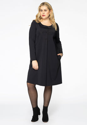 Dress buttoned pleat COCO - black  - #2