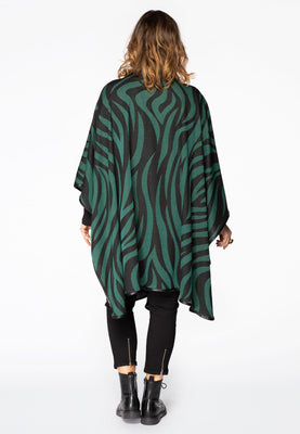 Poncho ZEBRA - green  - #3