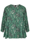 Blouse wide SNAKE - green - #4