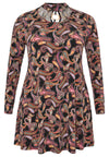 Tunic wide bottom PAISLEY - black - #4