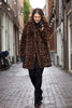 Coat fake fur BROWN LEOPARD - brown - #5