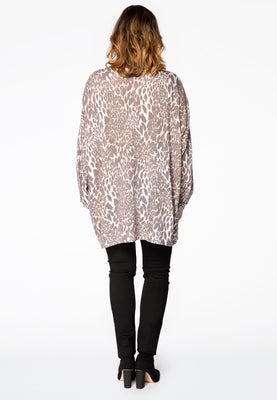 Pullover wide LEOPARD - brown - #3