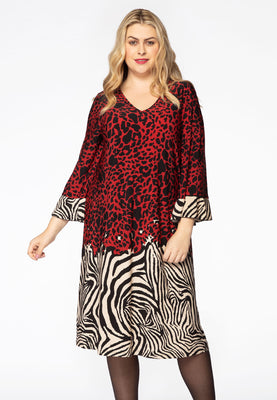 Dress LEO TIGER - red  - #1