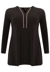 Tunic flare strass trim DOLCE - black - #4