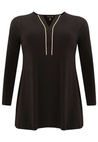 Tunic flare strass trim DOLCE - black - #4