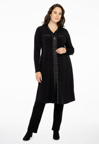 Cardi-dress eyelets DOLCE - black - #2