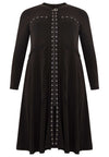 Cardi-dress eyelets DOLCE - black - #4