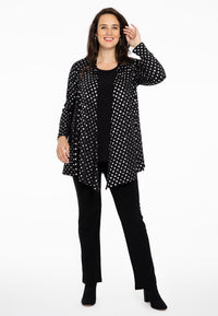 Cardigan short SPOTS - black - #2