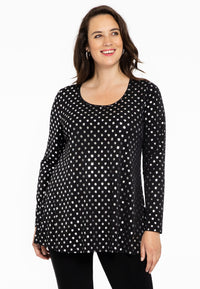 Tunic flare SPOTS - black - #1