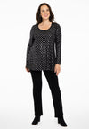 Tunic flare SPOTS - black - #2