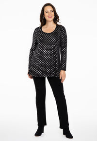 Tunic flare SPOTS - black - #2