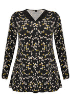 Tunic flare DAISY - black  - #4