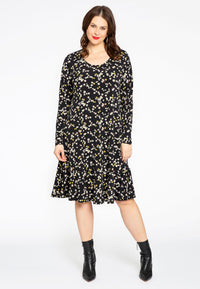 Dress frilled bottom DAISY - black - #2